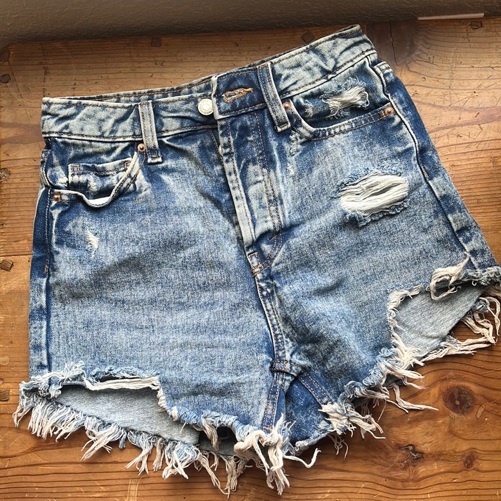Wild Fable acid wash denim shorts